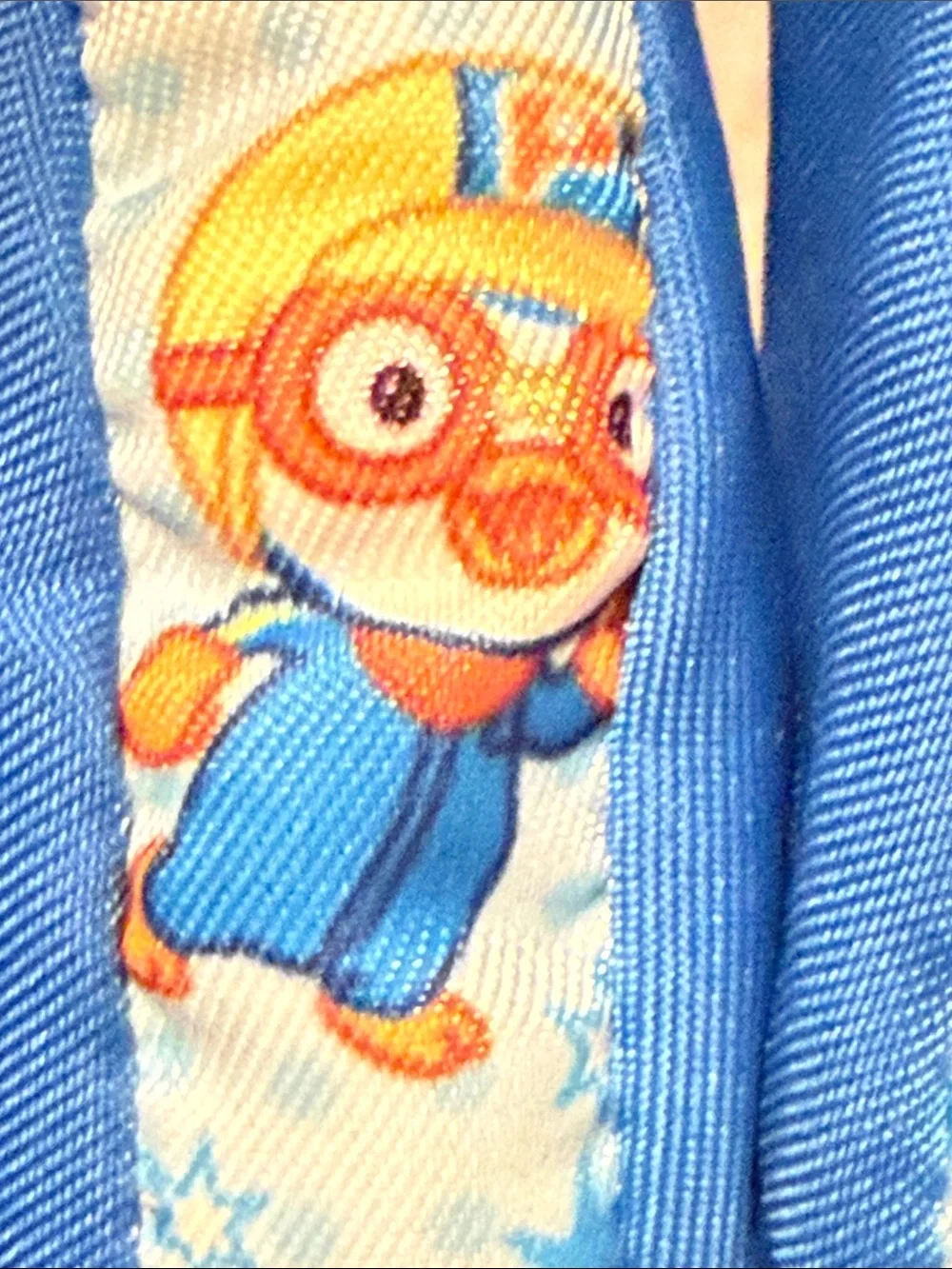 Pororo Blue Kids Winter Gloves with Cartoon Design